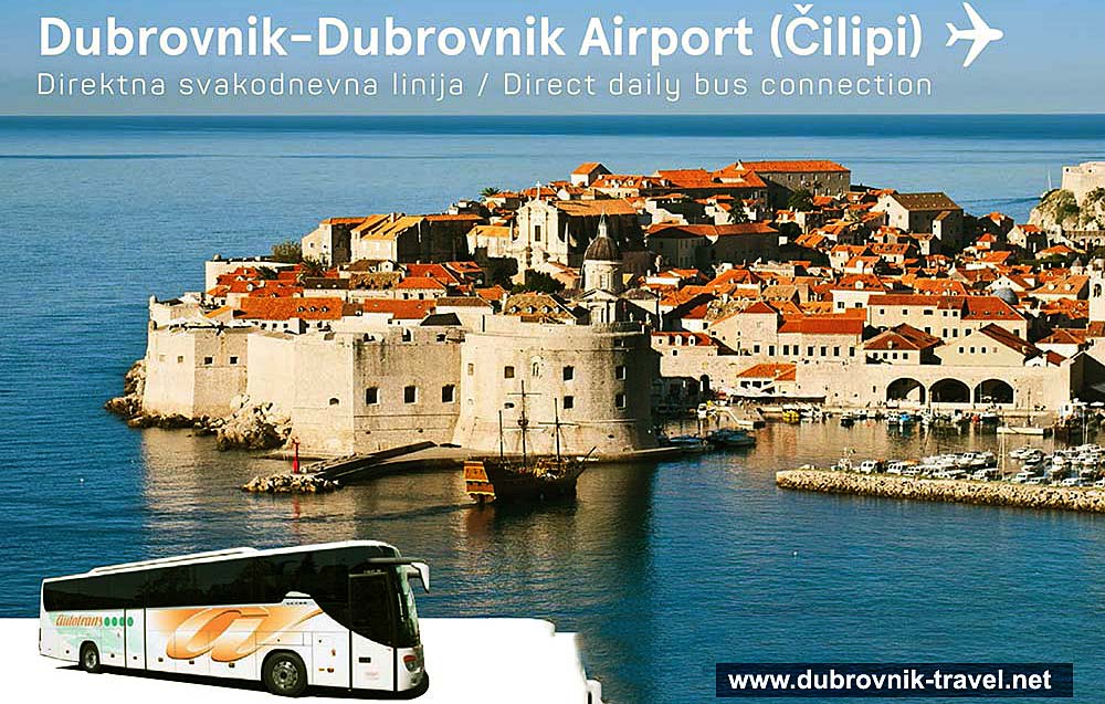 dubrovnik travel from airport